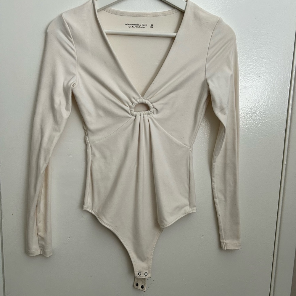 White Long Sleeve Bodysuit